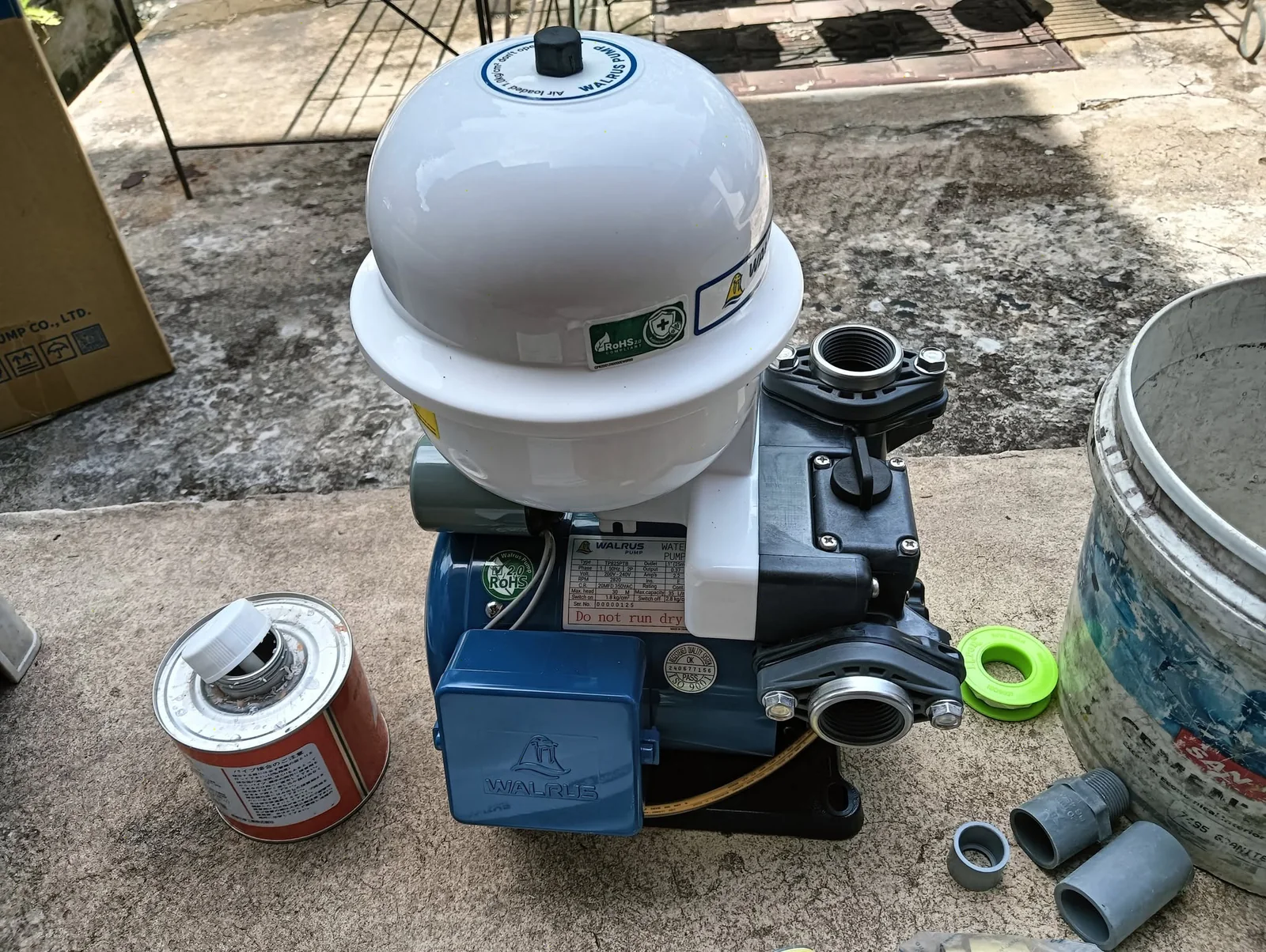 Water pump dan tangki